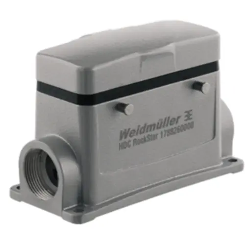 Aktuell Aufbaugehäuse, Baugröße B16, Aluminiumdruckguss, 2 x PG21, abgewinkelt, Querbügelverriegelung, IP65, 1657640000