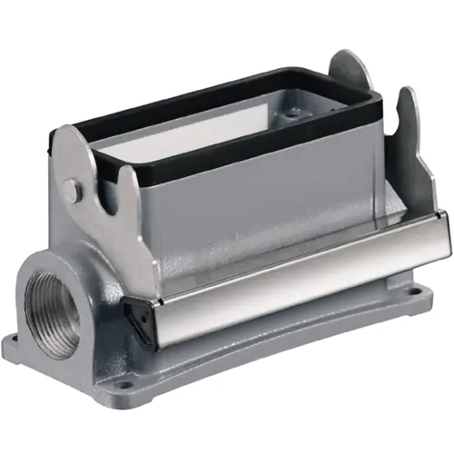 Neu Aufbaugehäuse, Baugröße B16, Aluminiumdruckguss, 2 x PG21, abgewinkelt, Längsbügelverriegelung, IP65, 1658120000