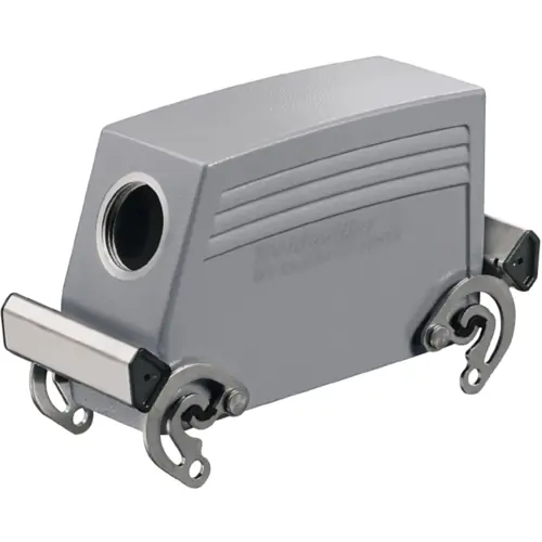 Tüllengehäuse, Baugröße D64, Aluminiumdruckguss, PG29, abgewinkelt, Querbügelverriegelung, IP65, 1661960000 Direktkauf