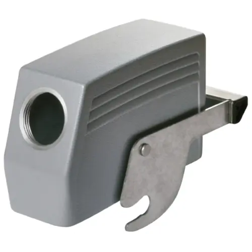 Tüllengehäuse, Baugröße D64, Aluminiumdruckguss, PG29, abgewinkelt, Zentralverriegelung, IP65, 1663390000 Preisreduziert