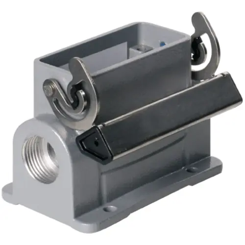 Aufbaugehäuse, Baugröße A10, Aluminiumdruckguss, PG16, abgewinkelt, Längsbügelverriegelung, IP65, 1664170000 Expressversand