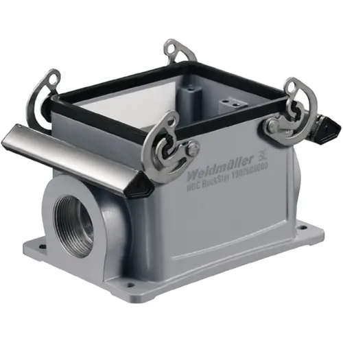 Aufbaugehäuse, Baugröße B32, Aluminiumdruckguss, 2 x PG29, abgewinkelt, Querbügelverriegelung, IP65, 1666920000 Saisonangebot