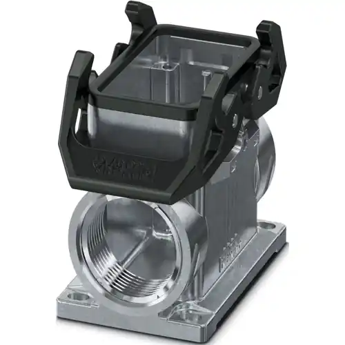 Preiswert Aufbaugehäuse, Baugröße B10, Aluminiumdruckguss, 2 x M25, abgewinkelt, Bügelverriegelung, IP66, 1082598