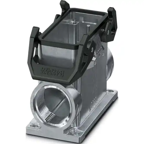 Günstig Aufbaugehäuse, Baugröße B16, Aluminiumdruckguss, 2 x M32, abgewinkelt, Bügelverriegelung, IP66, 1082601