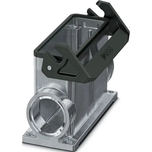 Wochenendangebot Aufbaugehäuse, Baugröße B24, Aluminiumdruckguss, 2 x M25, abgewinkelt, Bügelverriegelung, IP66/IP67, 1082595