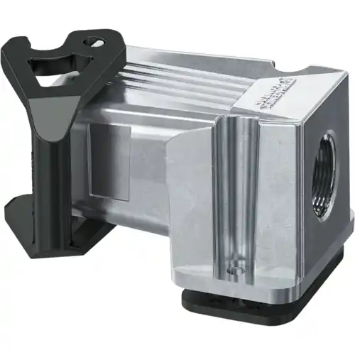 Must-Have Aufbaugehäuse, Baugröße COM, Aluminiumdruckguss, 1 x M25, abgewinkelt, Längsbügelverriegelung, IP66, 1078596