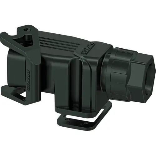 Aufbaugehäuse, Baugröße COM, PA, 1 x M25, abgewinkelt, Längsbügelverriegelung, IP66, 1079393 Schneller Versand