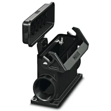 Garantierte Lieferung Aufbaugehäuse, Baugröße B24, PA, 2 x M40, abgewinkelt, Längsbügelverriegelung, IP66, 1407664