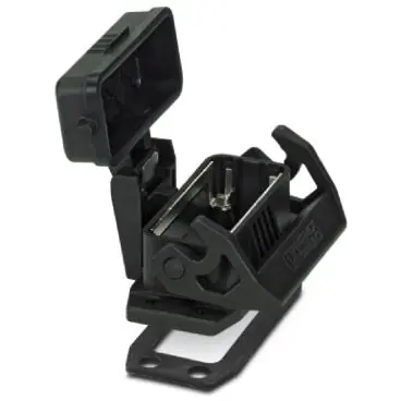 Aufbaugehäuse, Baugröße D15, PA, PG16, gerade, Längsbügelverriegelung, IP66, 1411337 Geprüft