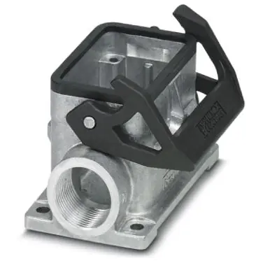 Aufbaugehäuse, Baugröße B6, Aluminiumdruckguss, 2 x M20, abgewinkelt, Längsbügelverriegelung, IP66/IP67, 1412821 Neue Ware