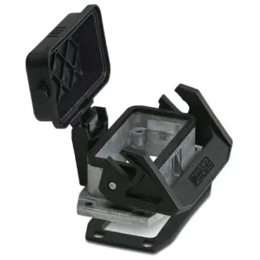 Sichere Zahlung Aufbaugehäuse, Baugröße B10, Aluminiumdruckguss, PG16, gerade, Längsbügelverriegelung, IP66/IP67, 1411321