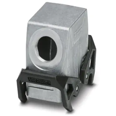 Neue Ware Tüllengehäuse, Baugröße B10, Aluminiumdruckguss, PG21, abgewinkelt, Querbügelverriegelung, IP66/IP67, 1412610