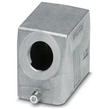 Markenprodukt Tüllengehäuse, Baugröße B10, Aluminiumdruckguss, PG16, abgewinkelt, Längsbügelverriegelung, IP66/IP67, 1412627