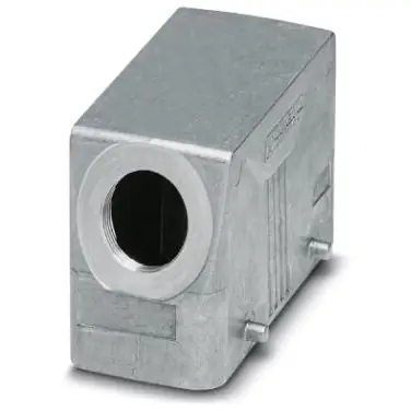 Rabatt Tüllengehäuse, Baugröße B16, Aluminiumdruckguss, PG16, abgewinkelt, Querbügelverriegelung, IP66/IP67, 1412719