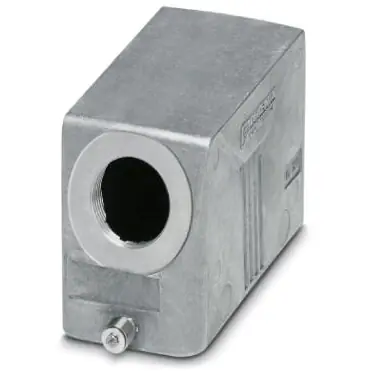 Tüllengehäuse, Baugröße B16, Aluminiumdruckguss, M32, abgewinkelt, Längsbügelverriegelung, IP66/IP67, 1412726 Echt