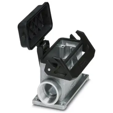 Aufbaugehäuse, Baugröße B16, Aluminiumdruckguss, 2 x M25, abgewinkelt, Längsbügelverriegelung, IP66/IP67, 1412865 Jetzt Bestellen