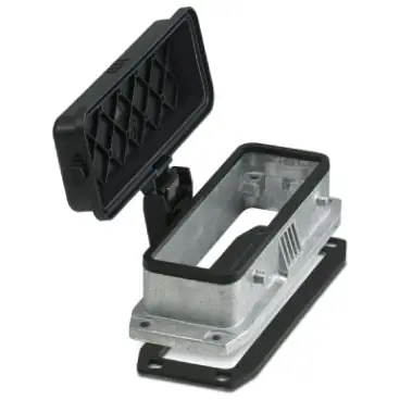 Aufbaugehäuse, Baugröße B24, Aluminiumdruckguss, PG16, gerade, Querbügelverriegelung, IP66/IP67/IP54, 1411332 Ausverkauf