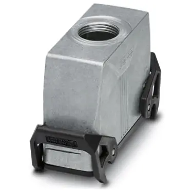 Tüllengehäuse, Baugröße B24, Aluminiumdruckguss, PG21, gerade, Querbügelverriegelung, IP66/IP67, 1412744 Echt