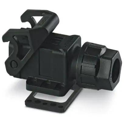 Meistverkauft Aufbaugehäuse, Baugröße D7, PA, M20, abgewinkelt, Längsbügelverriegelung, IP66, 1419267