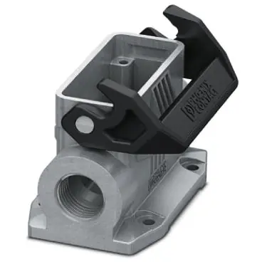 Billig Aufbaugehäuse, Baugröße D15, Aluminiumdruckguss, 2 x PG16, abgewinkelt, Längsbügelverriegelung, IP66/IP67, 1424366