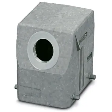 Schnäppchen Tüllengehäuse, Baugröße D50, Aluminiumdruckguss, M32, abgewinkelt, Querbügelverriegelung, IP66/IP67, 1424404