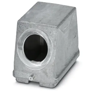 Tüllengehäuse, Baugröße B48, Aluminiumdruckguss, M40, abgewinkelt, Längsbügelverriegelung, IP66/IP67, 1424861 Abverkauf