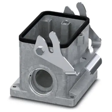 Neu Aufbaugehäuse, Baugröße B48, Aluminiumdruckguss, 2 x M40, abgewinkelt, Längsbügelverriegelung, IP66/IP67, 1424868