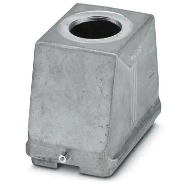 Tüllengehäuse, Baugröße B48, Aluminiumdruckguss, M50, gerade, Längsbügelverriegelung, IP66/IP67, 1424856 Echt