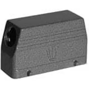 Ausverkauf Gehäuse, Baugröße 6, Aluminiumdruckguss, PG29, abgewinkelt, Clip-Verriegelung, IP65, 1-1102566-6