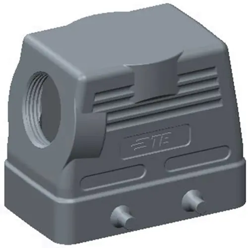 Gehäuse, Baugröße HB10, Aluminiumdruckguss, PG16, abgewinkelt, Clip-Verriegelung, IP65, T1210100116-000 Direktkauf