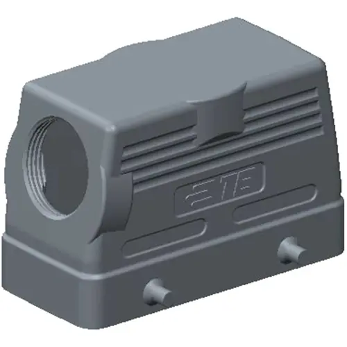 Aktuell Gehäuse, Baugröße HB16, Aluminiumdruckguss, PG21, abgewinkelt, Clip-Verriegelung, IP65, T1210160121-000