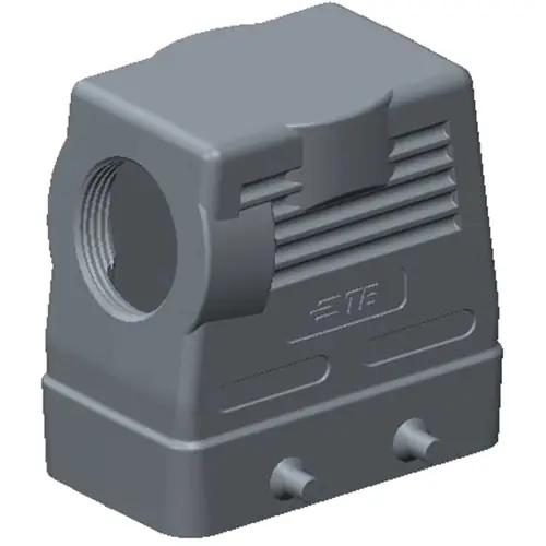 Gehäuse, Baugröße HB10, Aluminiumdruckguss, PG21, abgewinkelt, Clip-Verriegelung, IP65, T1230100121-000 Neu Im Sortiment