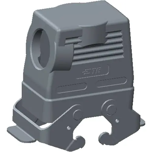 Gehäuse, Baugröße HB10, Aluminiumdruckguss, PG21, abgewinkelt, Clip-Verriegelung, IP65, T1270102129-000 Direktkauf