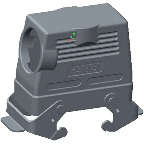 Gehäuse, Baugröße HB16, Aluminiumdruckguss, PG29, abgewinkelt, Clip-Verriegelung, IP65, T1270162129-000 Bestseller