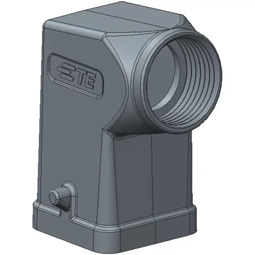 Gehäuse, Baugröße HA3, Aluminiumdruckguss, PG11, abgewinkelt, Clip-Verriegelung, IP65, T1319031111-000 Schnäppchen