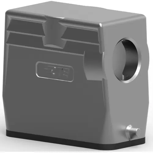 Gehäuse, Baugröße HA10, Aluminiumdruckguss, M25, abgewinkelt, Clip-Verriegelung, IP65, T1319100125-000 Neuheit