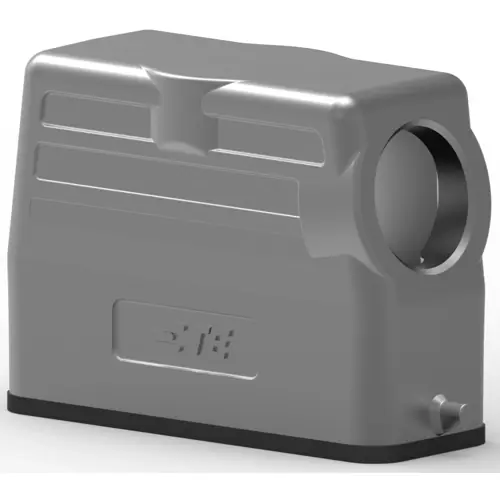 Preiswert Gehäuse, Baugröße HA16, Aluminiumdruckguss, PG16, abgewinkelt, Clip-Verriegelung, IP65, T1319160116-000