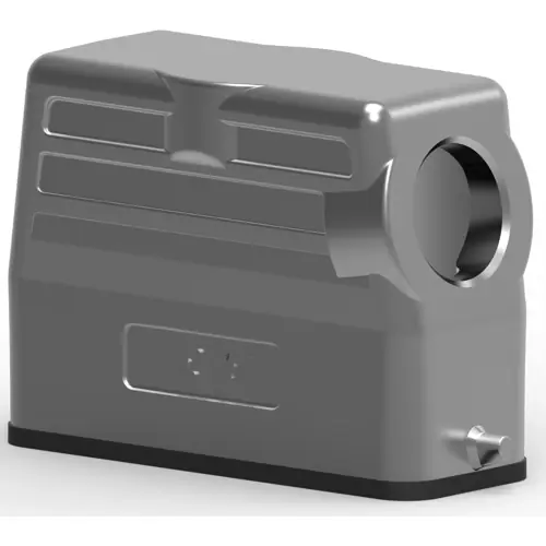 Top-Seller Gehäuse, Baugröße HA16, Aluminiumdruckguss, M20, abgewinkelt, Clip-Verriegelung, IP65, T1319160120-000