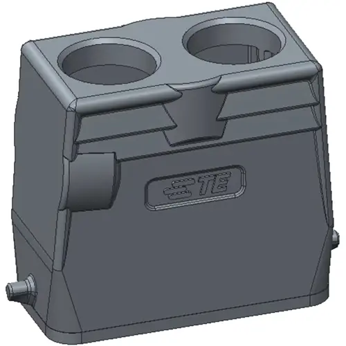 Gehäuse, Baugröße HA10, Aluminiumdruckguss, M20, abgewinkelt/gerade, Clip-Verriegelung, IP65, T1329100220-000 Neu