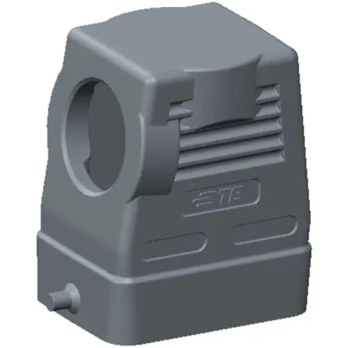 Gratis Versand Gehäuse, Baugröße HB6, Aluminiumdruckguss, M32, abgewinkelt, Clip-Verriegelung, IP65, T1330060132-000