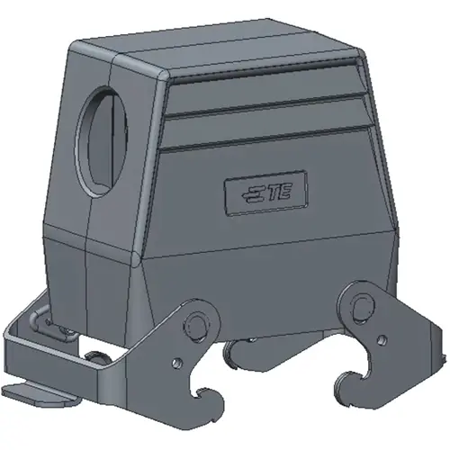 Gehäuse, Baugröße HA32, Aluminiumdruckguss, M32, abgewinkelt, Clip-Verriegelung, IP65, T1359320132-000 Sonderaktion