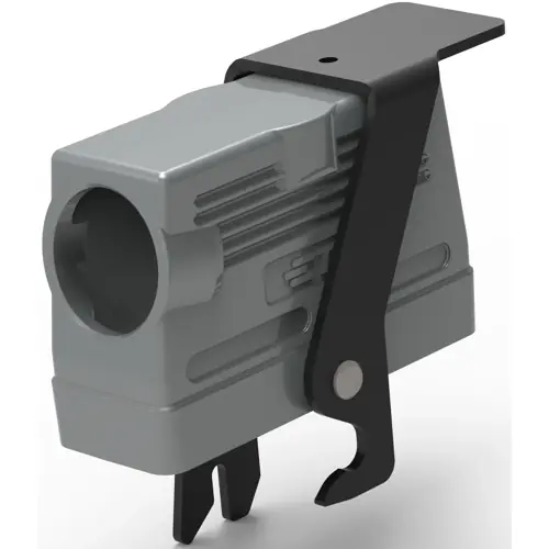 Echt Gehäuse, Baugröße HB24, Aluminiumdruckguss, PG29, abgewinkelt, Clip-Verriegelung, IP65, T1390240129-000