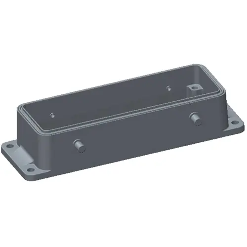 Sichere Zahlung Gehäuse, Baugröße HB24, Aluminiumdruckguss, Clip-Verriegelung, IP68, T1425240000-000