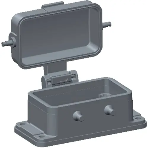 Aktuell Gehäuse, Baugröße HB10, Aluminiumdruckguss, Clip-Verriegelung, IP65, T1430101000-000