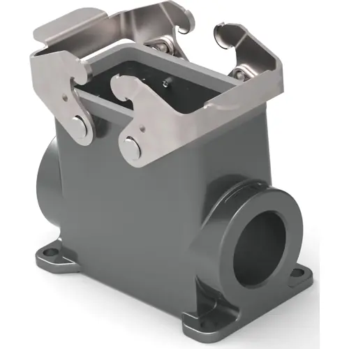 Gehäuse, Baugröße HB10, Aluminiumdruckguss, M25, abgewinkelt, Clip-Verriegelung, IP65, T1470102125-000 Schneller Versand