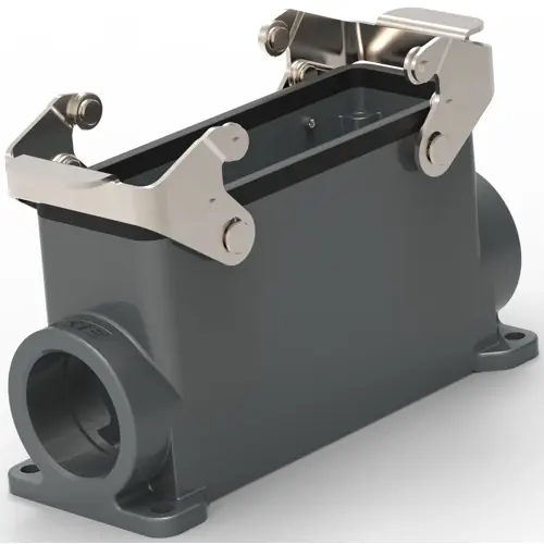 Gehäuse, Baugröße HB24, Aluminiumdruckguss, M32, abgewinkelt, Clip-Verriegelung, IP65, T1470241232-000 Rabatt