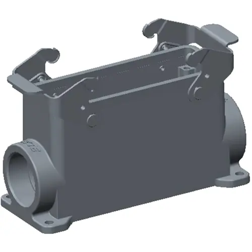 Kostenloser Rückversand Gehäuse, Baugröße HB24, Aluminiumdruckguss, M32, abgewinkelt, Clip-Verriegelung, IP65, T1470242232-000