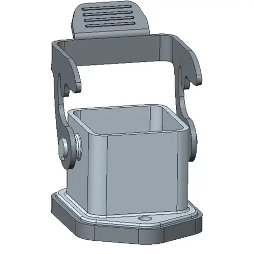 Rabatt Gehäuse, Baugröße HA3, Aluminiumdruckguss, Clip-Verriegelung, IP65, T1509031000-000