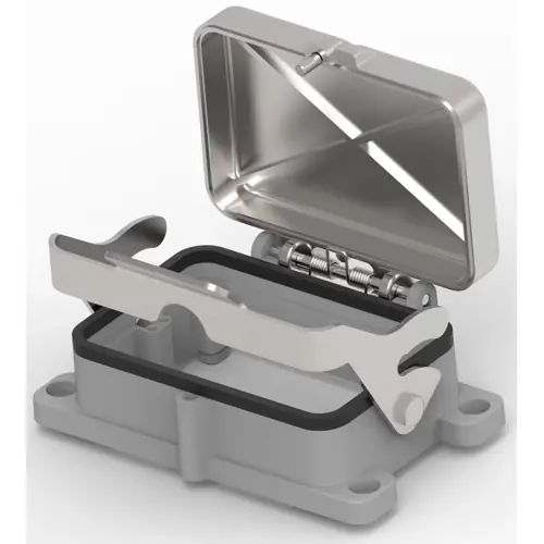 Neuheit Gehäuse, Baugröße HB48, Aluminiumdruckguss, Clip-Verriegelung, IP65, T1510482000-000