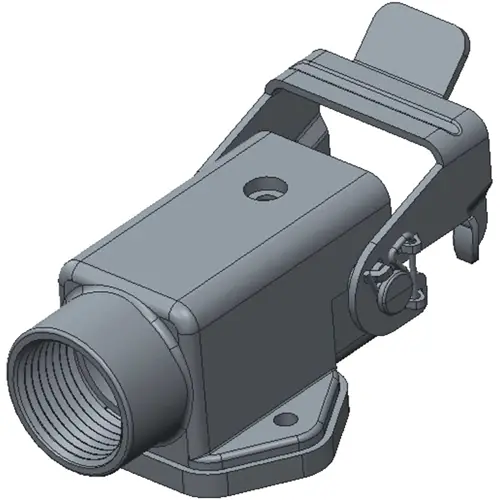 Gehäuse, Baugröße HA3, Aluminiumdruckguss, PG11, gerade, Clip-Verriegelung, IP65, T1619030111-000 Abverkauf